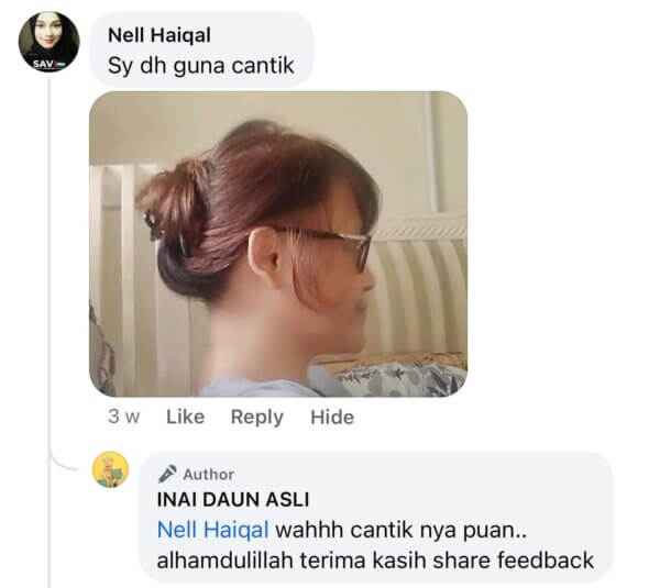 COMBO INAI RAMBUT BROWN (PERANG) 3 PACK - Image 6